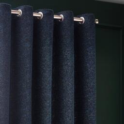Paoletti Galaxy Fully Lined Chenille Eyelet Curtains - thumbnail 2