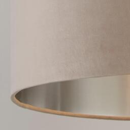 Lighting Collection Velvet Drum Shade - thumbnail 4