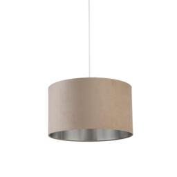 Lighting Collection Velvet Drum Shade - thumbnail 3