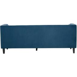 Interiors by Premier Helia 3 Seat Blue Velvet Sofa - thumbnail 3