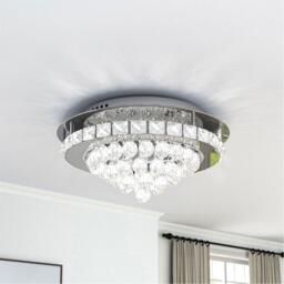 Kabinet UK Round LED Ceiling Light with Crystal Pendant - thumbnail 3