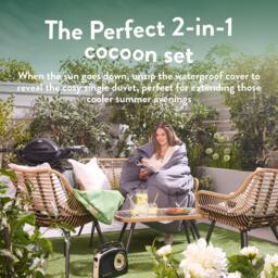 Slumberdown Outdoor Heavy Duty Waterproof Cover 2n1 Cocoon Set - thumbnail 4