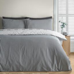 Catherine Lansfield Bow Embroidery Duvet Cover Set - thumbnail 2