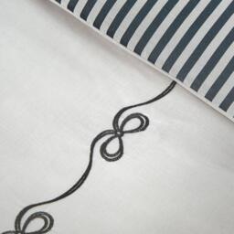 Catherine Lansfield Bow Embroidery Duvet Cover Set - thumbnail 4