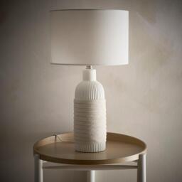 K Living Aria 53cm Light Cream Ceramic Table Lamp - thumbnail 1