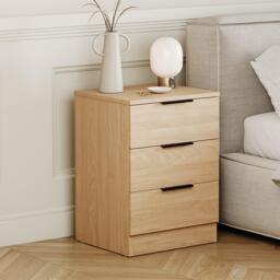 Lassic Trega 3 Drawer Bedside Chest