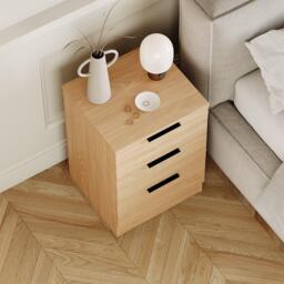 Lassic Trega 3 Drawer Bedside Chest - thumbnail 6