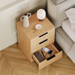 Lassic Trega 3 Drawer Bedside Chest - thumbnail 5