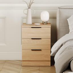 Lassic Trega 3 Drawer Bedside Chest - thumbnail 3