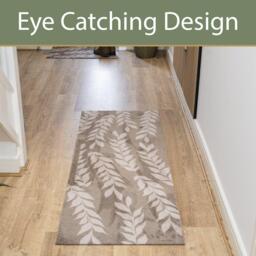 JVL JVL Mega Mat Entrance Runner Leaves 57x150cm - thumbnail 4