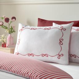 Catherine Lansfield Bow Embroidery Duvet Cover Set - thumbnail 3
