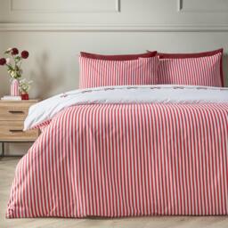 Catherine Lansfield Bow Embroidery Duvet Cover Set - thumbnail 2