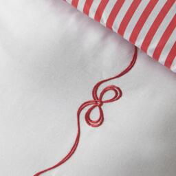 Catherine Lansfield Bow Embroidery Duvet Cover Set - thumbnail 4