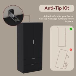 Lassic Trega 2 Door 2 Drawer Wardrobe - thumbnail 8
