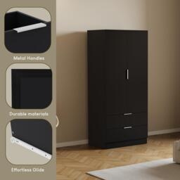 Lassic Trega 2 Door 2 Drawer Wardrobe - thumbnail 7