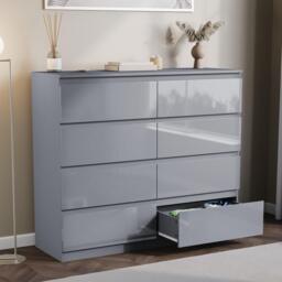 Lassic Glinton High Gloss 8 Drawer Chest - thumbnail 4