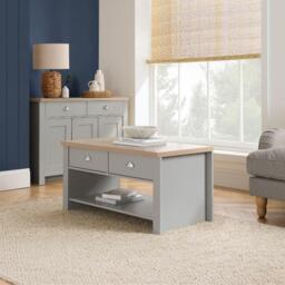 Birlea Highgate 2 Drawer Coffee Table - thumbnail 1