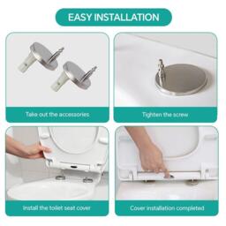 LIFE IDEAS O-Shape Soft-Close Toilet Seat - thumbnail 3