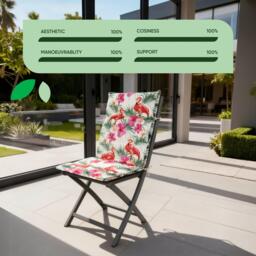 Streetwize Outdoor Flamingo Full Length Seat Cushion - thumbnail 4