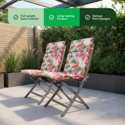 Streetwize Outdoor Flamingo Full Length Seat Cushion - thumbnail 5