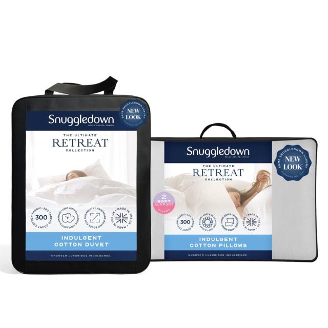 Snuggledown Indulgent Cotton 13.5 Duvet + 2 Pillows - image 1