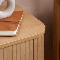 Birlea Axel 2 Drawer Fluted Bedside - thumbnail 3