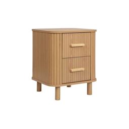 Birlea Axel 2 Drawer Fluted Bedside - thumbnail 5