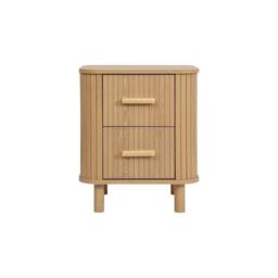 Birlea Axel 2 Drawer Fluted Bedside - thumbnail 6
