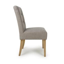 Shankar Set of 2 Moseley Weave Mocha Dining Chairs - thumbnail 2