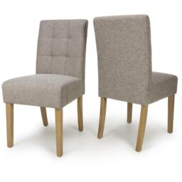 Shankar Set of 2 Moseley Weave Mocha Dining Chairs - thumbnail 6