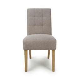 Shankar Set of 2 Moseley Weave Mocha Dining Chairs - thumbnail 3