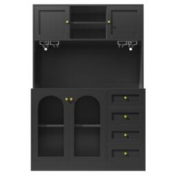 Urban Meuble Buffet Cabinet Farmhouse Fluted Glass - thumbnail 5