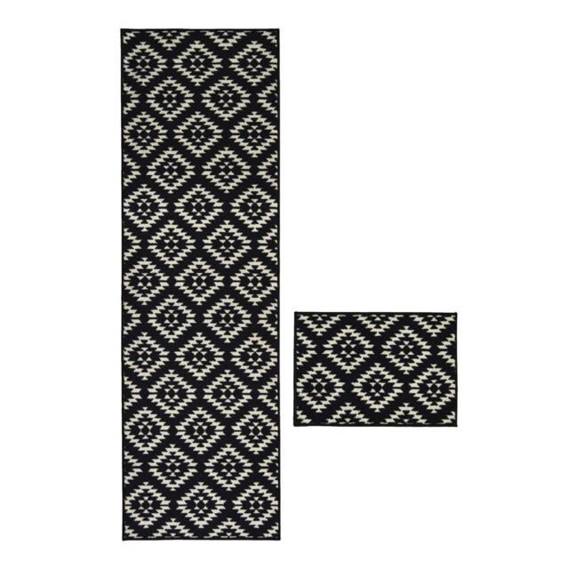 Homemaker Aztec Tile Runner & Mat Set
