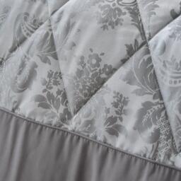 Catherine Lansfield Damask Jacquard Quilted Large Bedspread - thumbnail 2