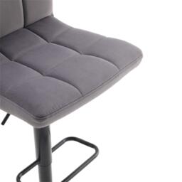 Kabinet UK 2Pcs Velvet Upholstery Bar Stools - thumbnail 6