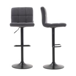 Kabinet UK 2Pcs Velvet Upholstery Bar Stools - thumbnail 3