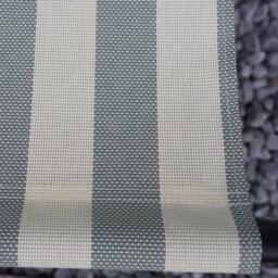 Linea Contemporary Striped Fabric Metal Frame Garden Chair - thumbnail 3