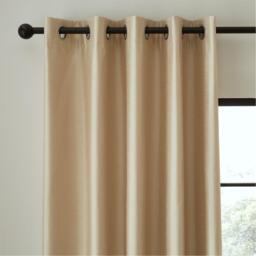 Catherine Lansfield Faux Silk Blackout Thermal Eyelet Curtains - thumbnail 2