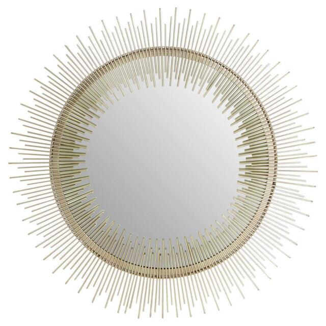 Interiors by Premier Templar Spoke Pewter Finish Wall Mirror - image 1