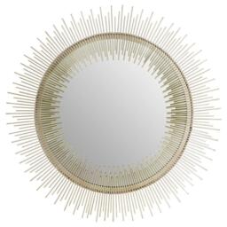 Interiors by Premier Templar Spoke Pewter Finish Wall Mirror
