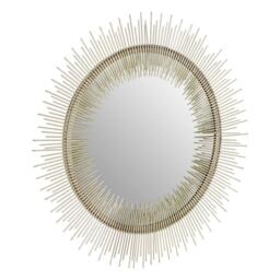 Interiors by Premier Templar Spoke Pewter Finish Wall Mirror - thumbnail 2