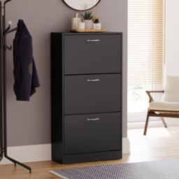 Lassic Vida Designs 3 Drawer Shoe Cabinet - thumbnail 1
