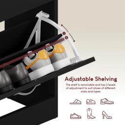 Lassic Vida Designs 3 Drawer Shoe Cabinet - thumbnail 5