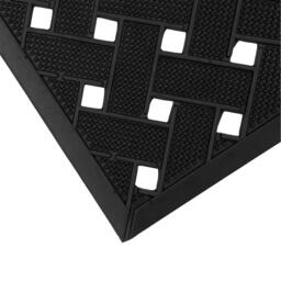 JVL Lattice Rubber Scraper Doormat - thumbnail 3