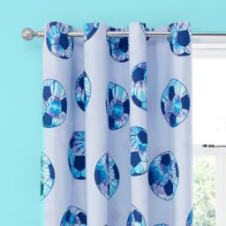 Catherine Lansfield Tie Dye Football Reversible Curtains - thumbnail 1
