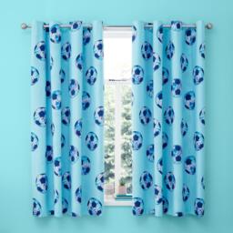 Catherine Lansfield Tie Dye Football Reversible Curtains - thumbnail 3