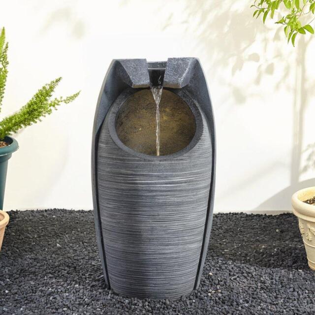 Breeins Outdoor Solar-Powered Water Fountain Rockery Decor - image 1