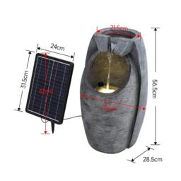 Breeins Outdoor Solar-Powered Water Fountain Rockery Decor - thumbnail 9