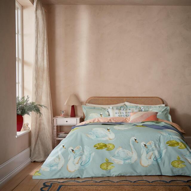 Yvonne Ellen Sister Swans Duvet Cover Set - image 1