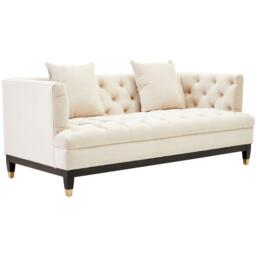 Fifty Five South Sefira 2 Seat Ivory Fabric Sofa - thumbnail 1
